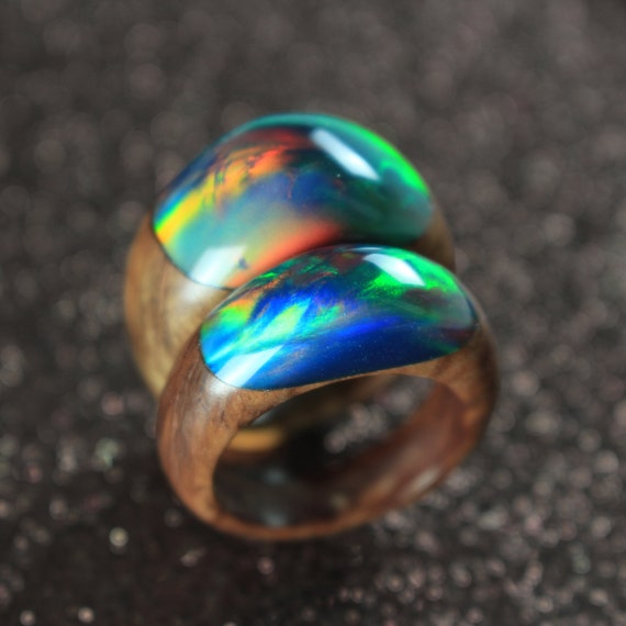 aurora opal ring