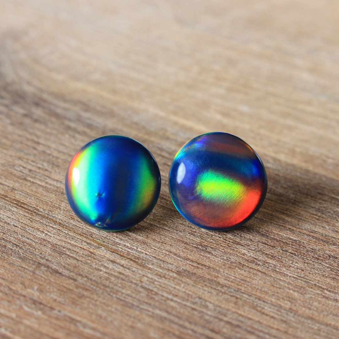 Stud Earrings Affordable Earrings Opal Studs Stud Opal Etsy