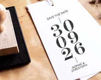 Große Stempel für Hochzeitseinladungen & Save the Date Karten