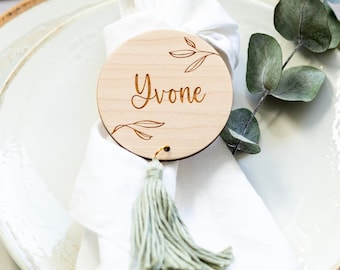 Place Cards for Wedding Wooden Name Plate Table Decoration Personalized Guest Gift