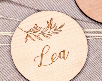 Wooden name plate children's room decoration personalized with name wooden sign