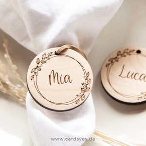 Targhetta in legno personalizzata, segnaposto o etichetta regalo