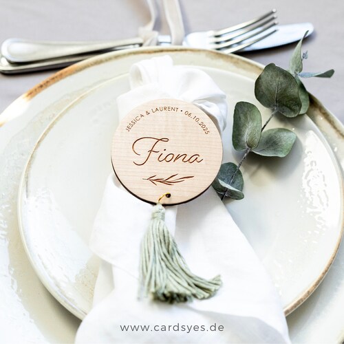 Place cards wedding name plate wooden magnet table decoration personalized guest gift