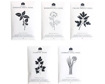 CULINARY HERB SEEDS 1 - Pack of 5