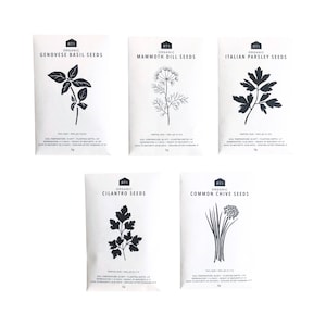 CULINARY HERB SEEDS 1 - Pack of 5