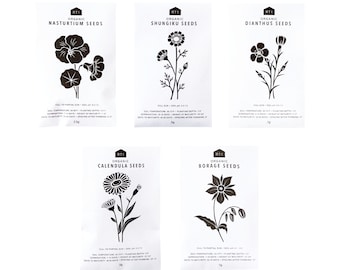 EDIBLE FLOWER SEEDS - Pack of 5
