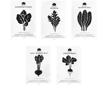 VEGETABLE SEEDS - Pack of 5