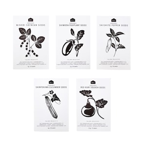 JAPANESE Spring VEGETABLE SEEDS - Pack of 5