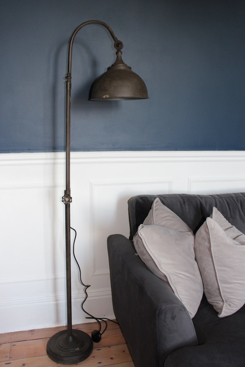 Vintage Industrial Style Floor Lamp Retro Metal Tall Pipe Tap Etsy