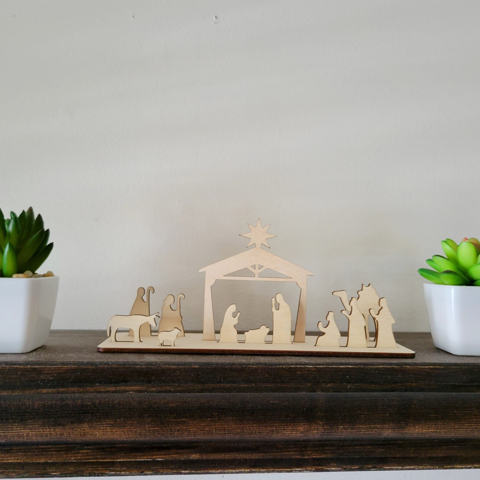 Minimalist Nativity Scene Minimalist Christmas Decor Etsy