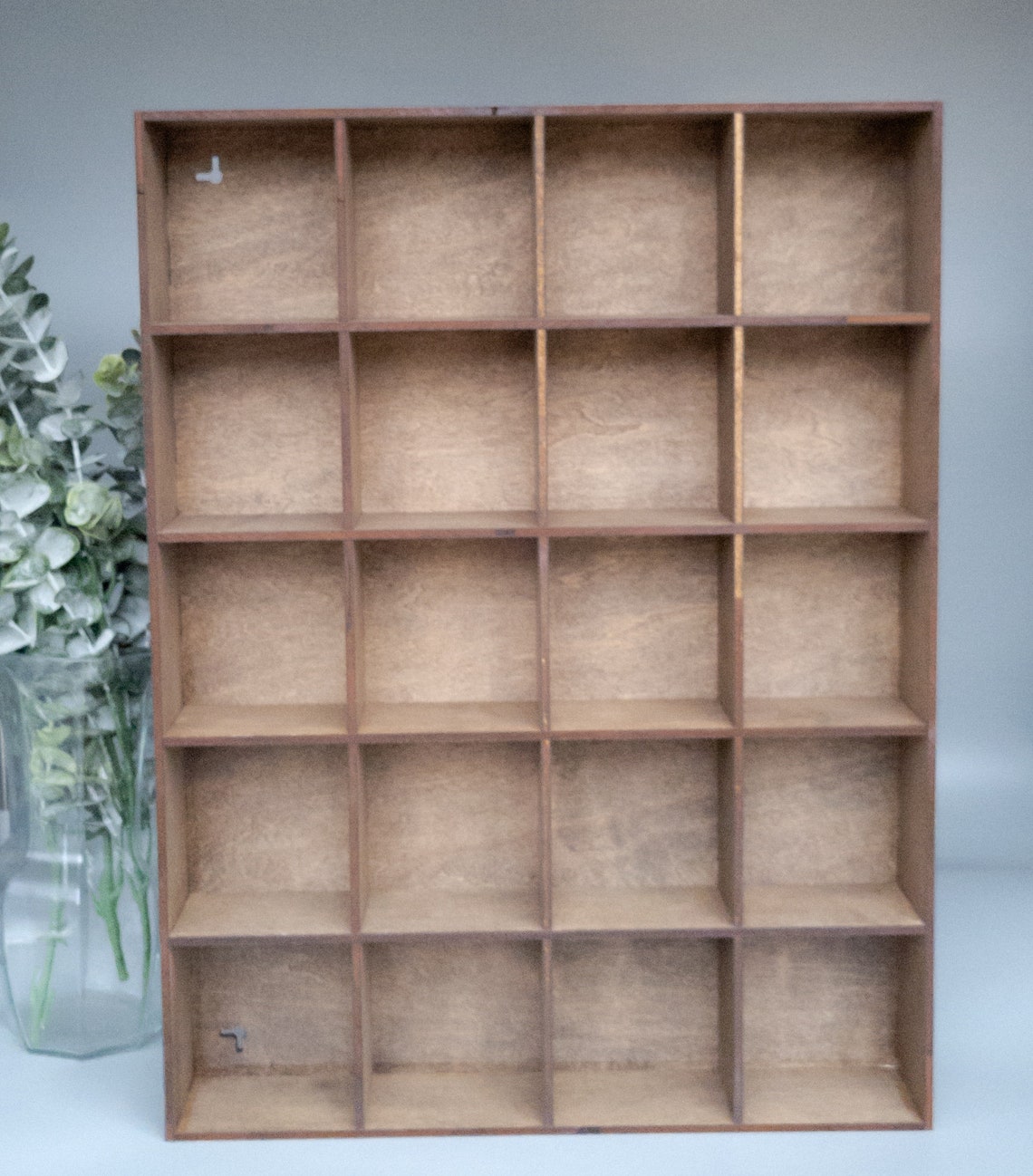 20 Compartment Wooden Display Shelf Trinket Shelf Curio - Etsy