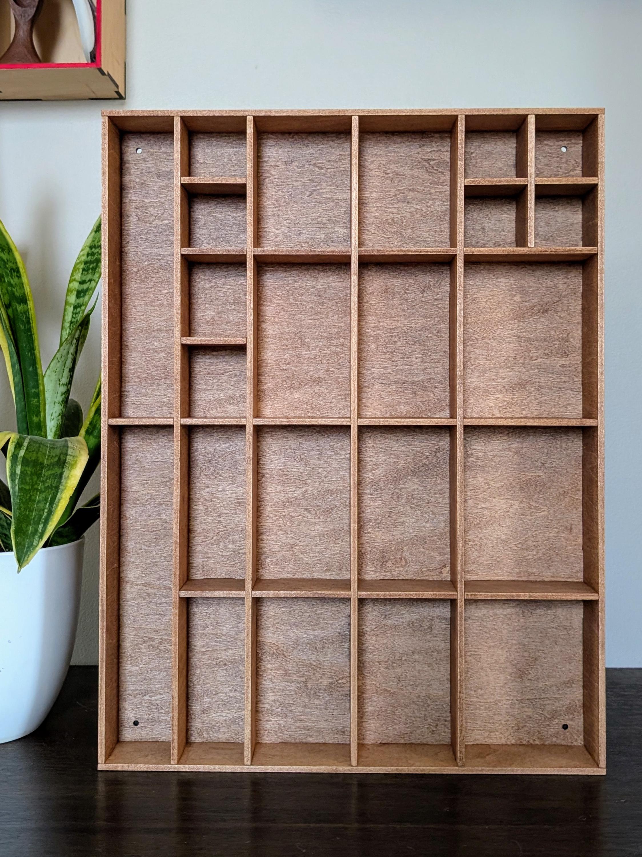 Shadow Box Wooden Display Shelf - Wall Cubby Shelf - Multiple
