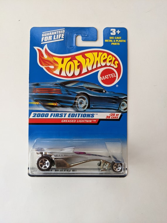 Vintage Hot Wheels 2000 First Edition Greased Lightnin Collector s