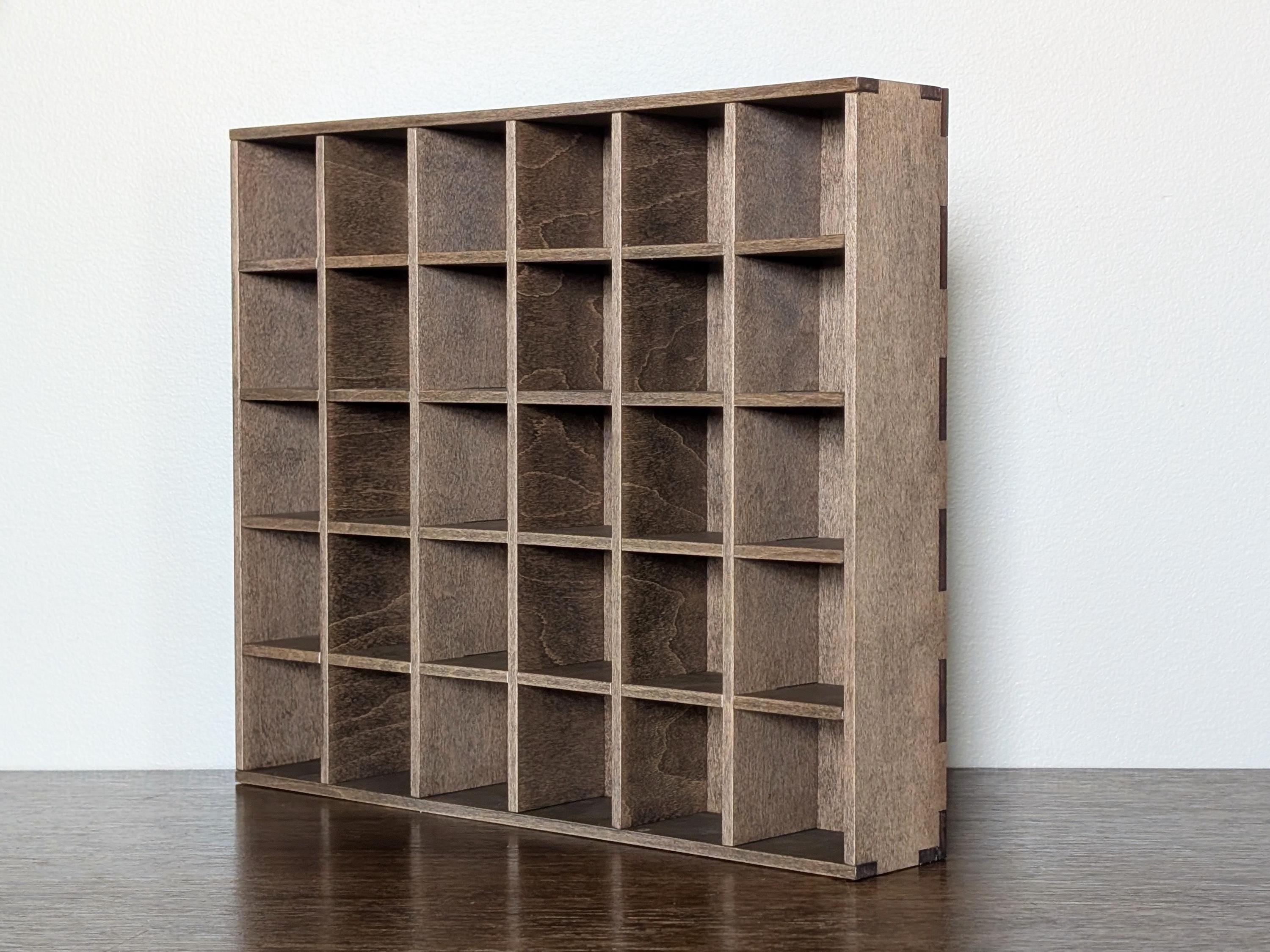 30 Compartment Wooden Display Shelf - 2x2 - Trinket Shelf - Curio