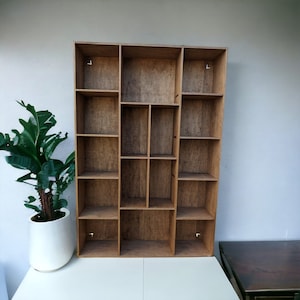 Shadow Box Wooden Display Shelf - Wall Cubby Shelf - Multiple Compartment Sizes - #10 - Trinket Shelf - Curio Cabinet