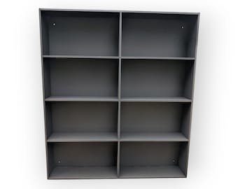 8 Compartment Wooden Display Shelf - 5x9 - Trinket Shelf - Curio Cabinet