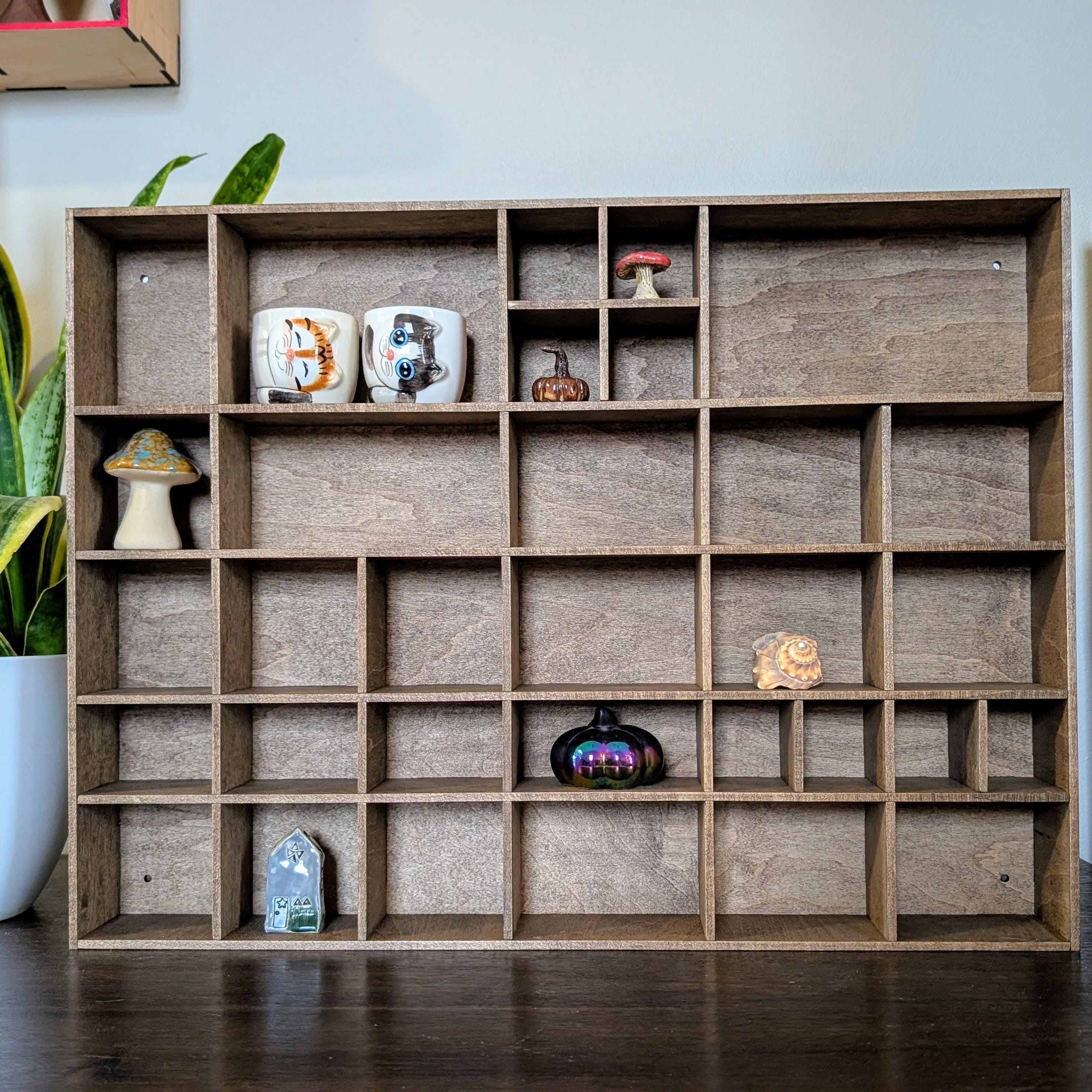 Shadow Box Wooden Display Shelf - Wall Cubby Shelf - Multiple