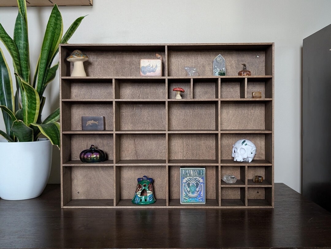 Shadow Box Wooden Display Shelf - Wall Cubby Shelf - Multiple ...