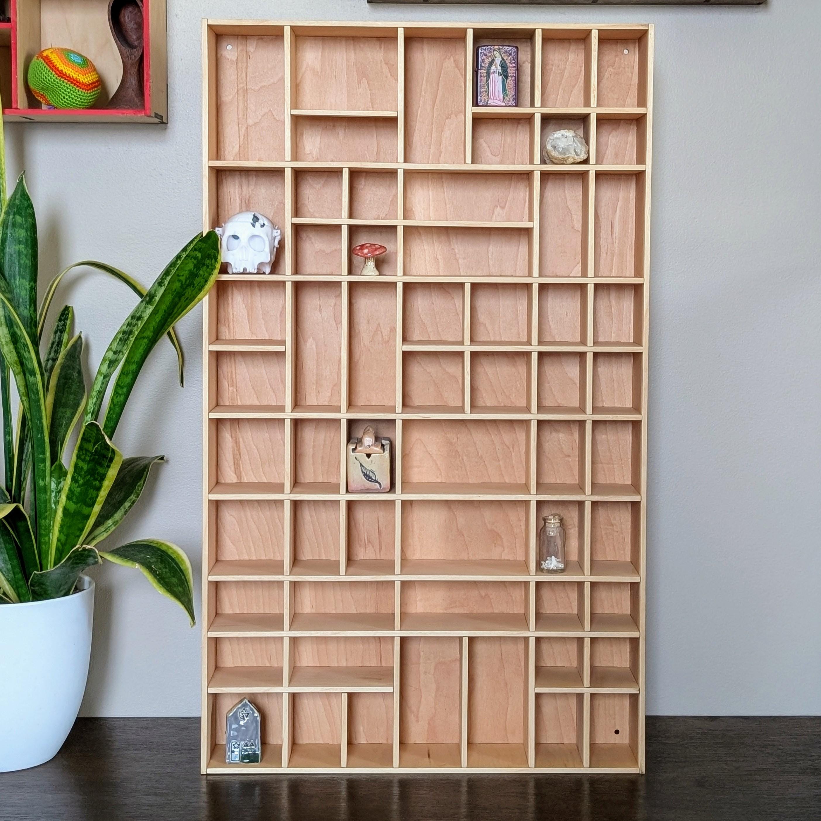 Shadow Box Wooden Display Shelf - Wall Cubby Shelf - Multiple