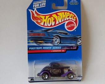 Penstripe Power Series 1/4 1999 Hot Wheels 3 Winow '34 #953 Purple 