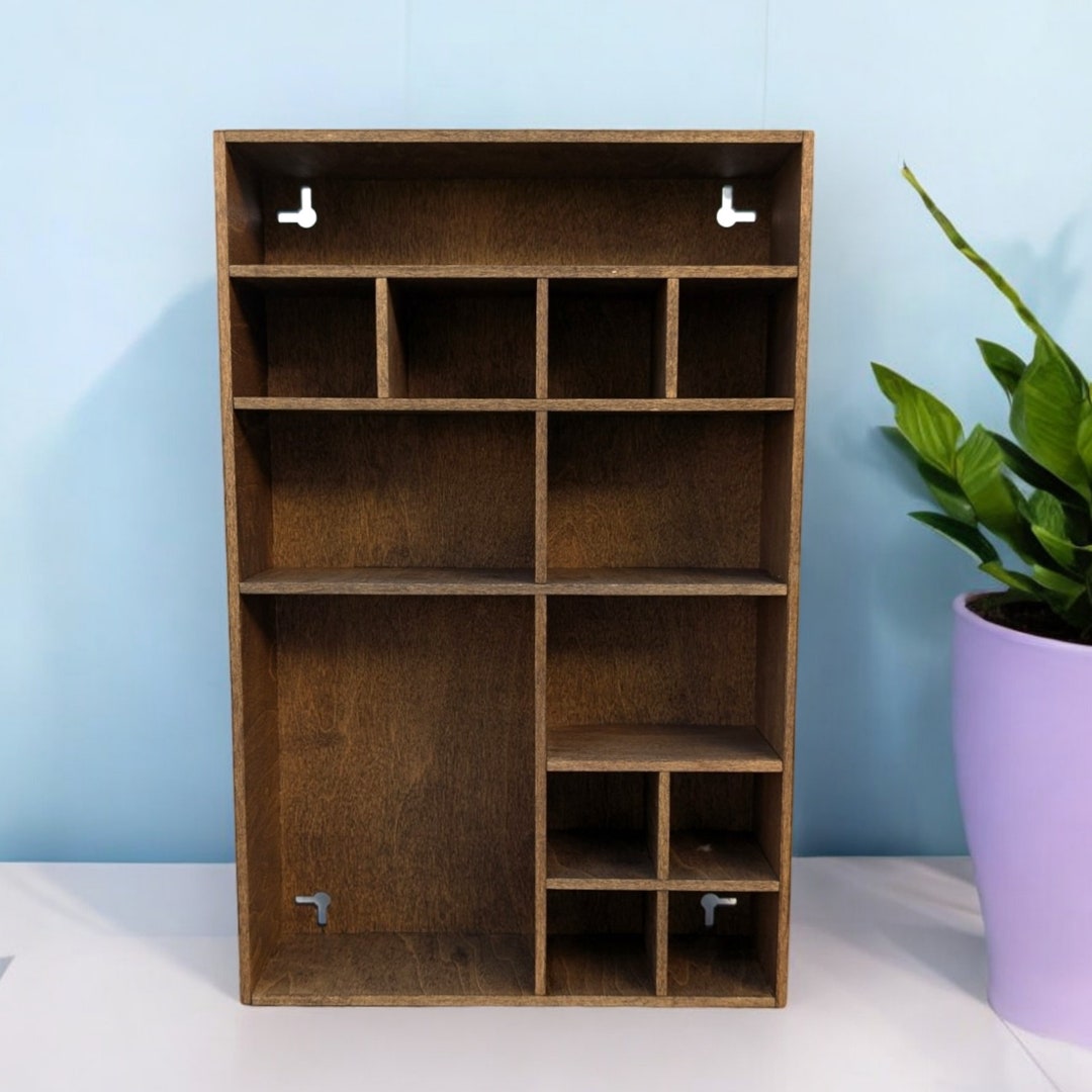 Multi Compartment Wooden Display Shelf-crystal Display Shelf-curio ...