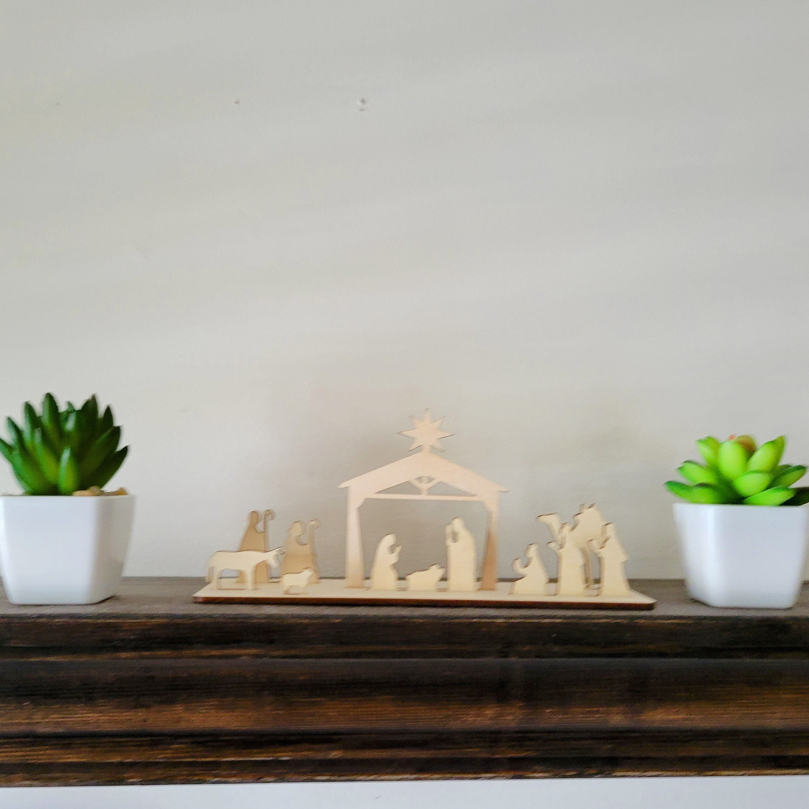 Minimalist Nativity Scene Minimalist Christmas Decor Etsy