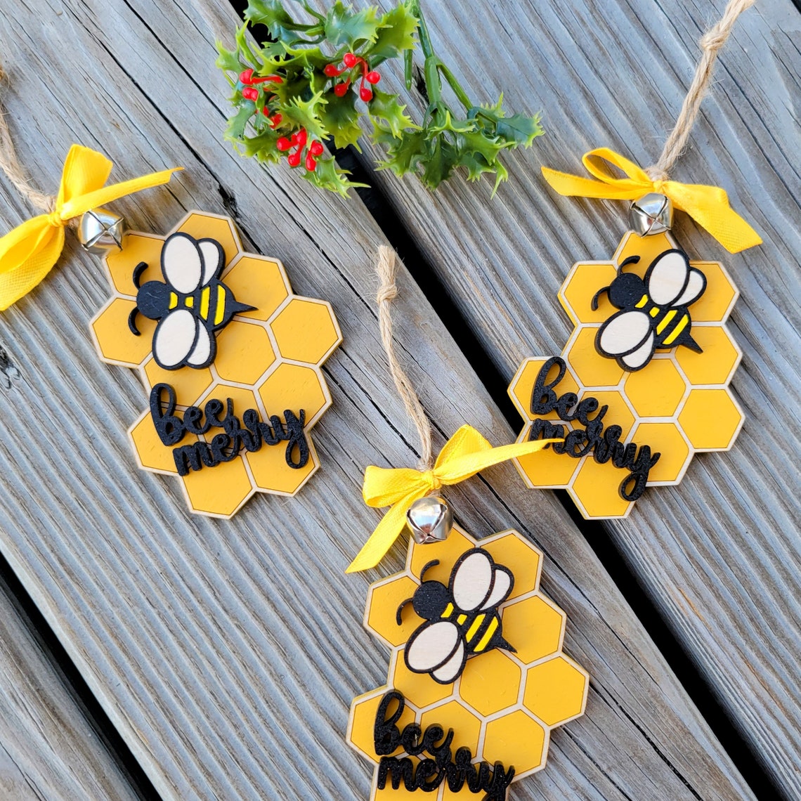 Honey Bee Christmas Ornament 