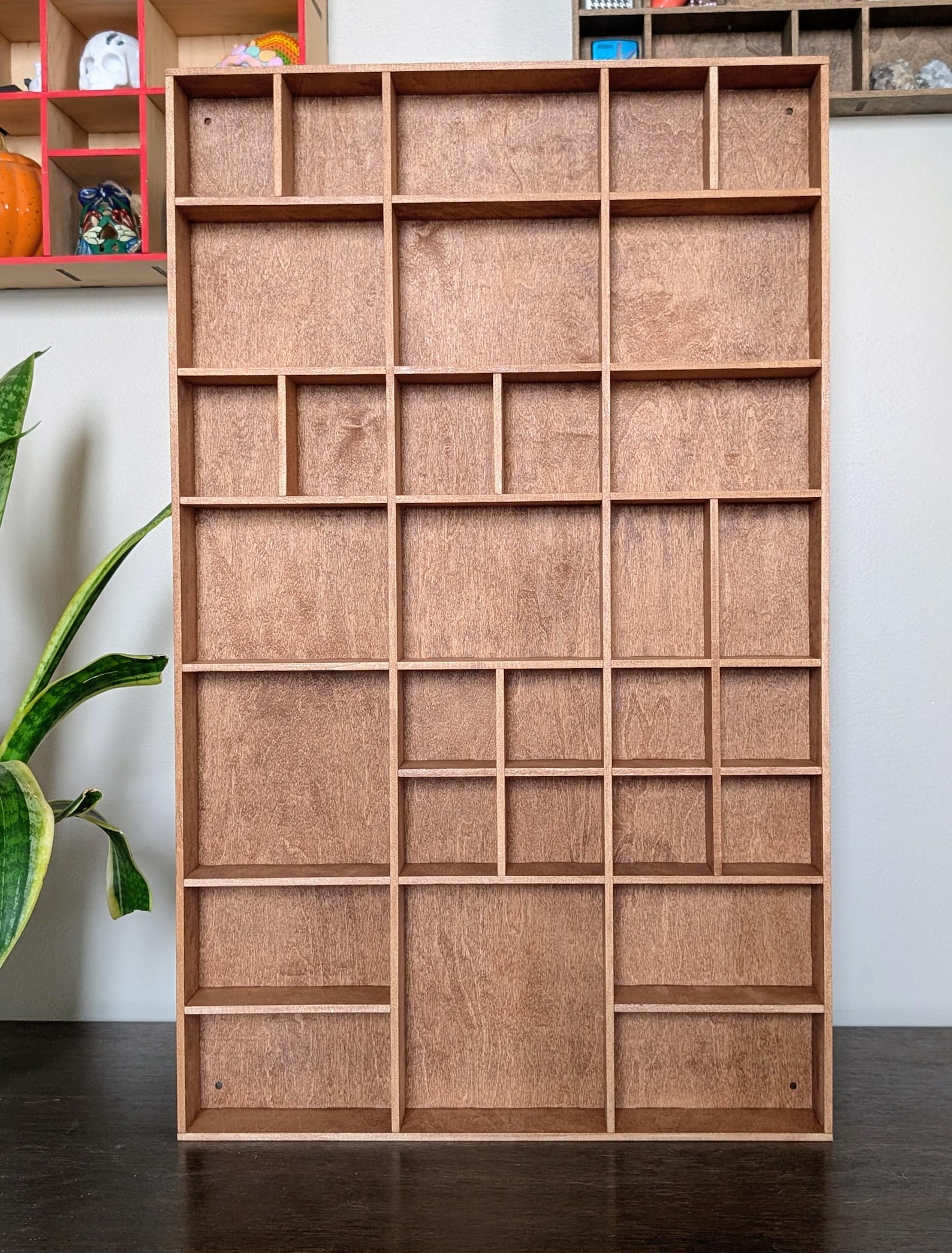 Shadow Box Wooden Display Shelf - Wall Cubby Shelf - Multiple