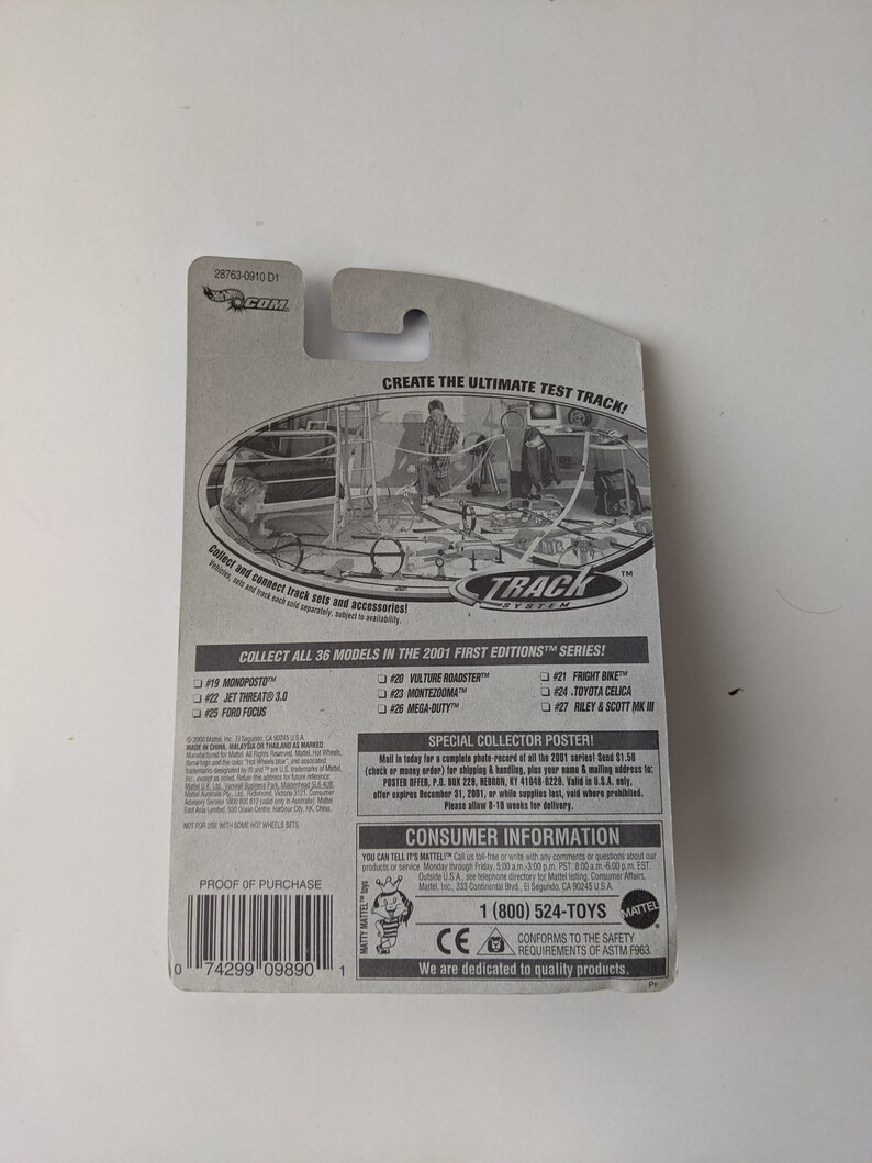 Vintage Hot Wheels 2001 First Editions Fright Bike Etsy