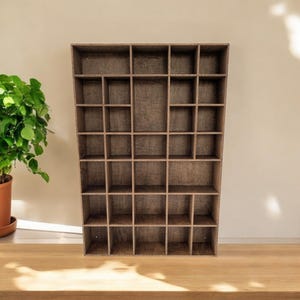 Shadow Box Wooden Display Shelf - Wall Cubby Shelf - Multiple Compartment Sizes - #31 - Trinket Shelf - Curio Cabinet