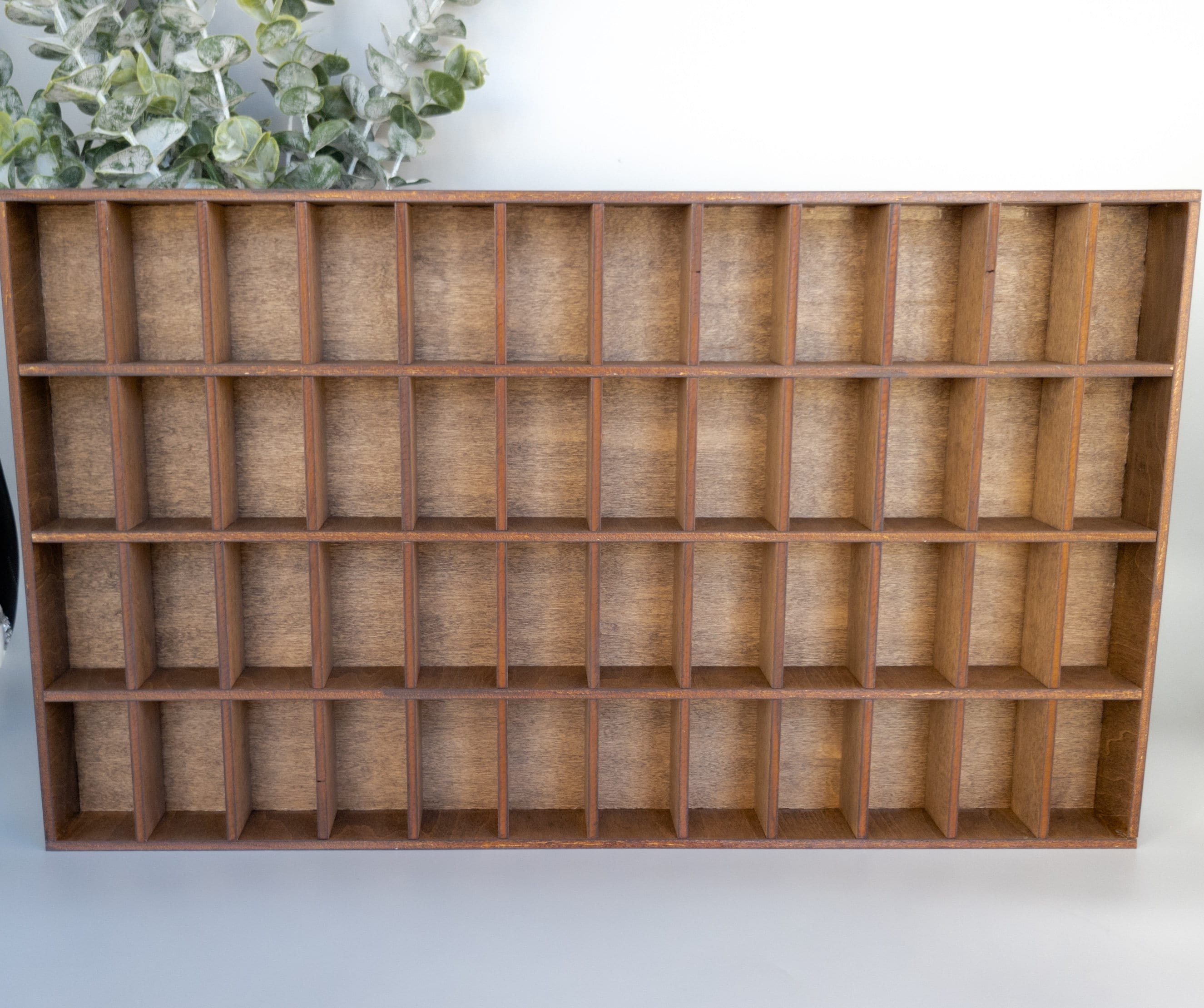 48 Compartment Wooden Display Shelf Trinket Shelf Curio Cabinet Knick Knack Collection Display Printer Tray figure Organizer Display Etsy Finland