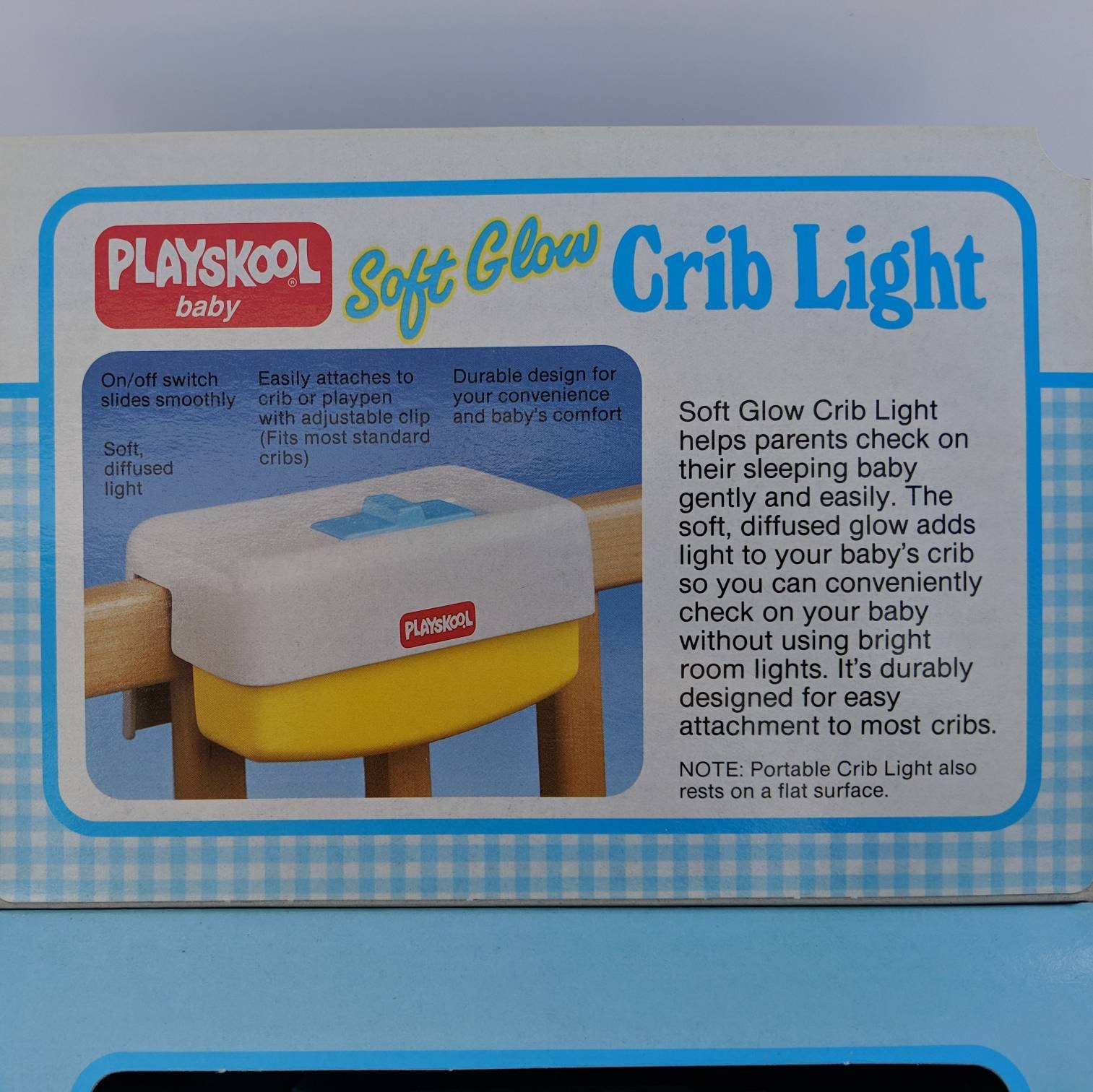 Vintage 1980s Playskool Crib Light Vintage Toys Super Rare Etsy