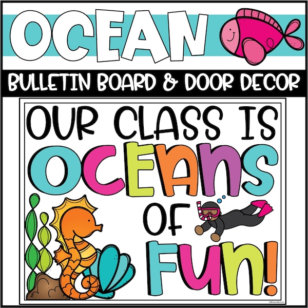 Ocean Bulletin Board or Door Decoration