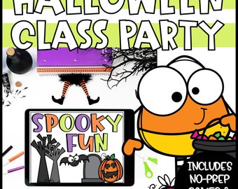 Digital Halloween Games for Kids, Virtual Halloween Party for Classrooms