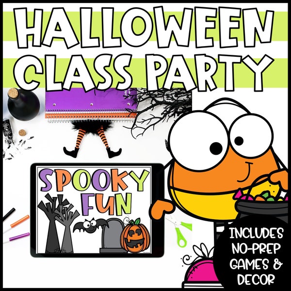 Digital Halloween Games for Kids, Virtual Halloween Party for Classrooms