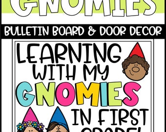 Spring Gnome Bulletin Board or Door Decoration