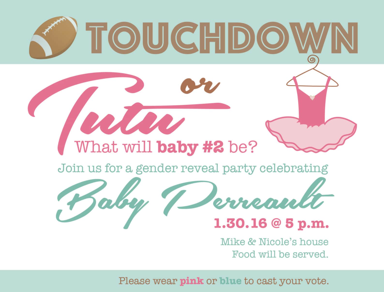 Gender Reveal Invite Etsy