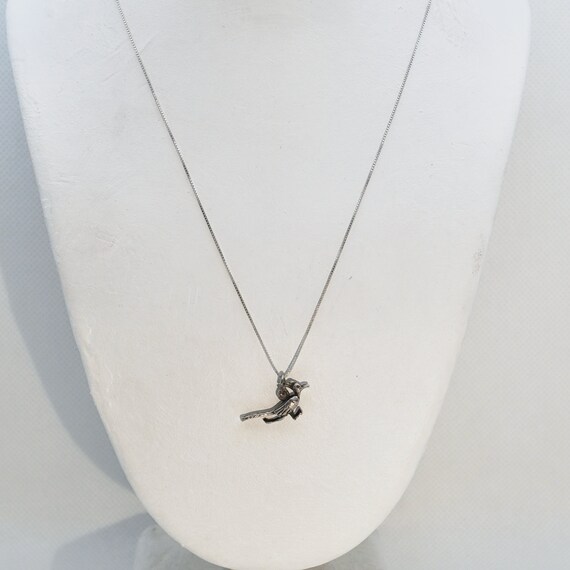 Tiny Roadrunner Charm - Vintage Sterling Silver P… - image 3