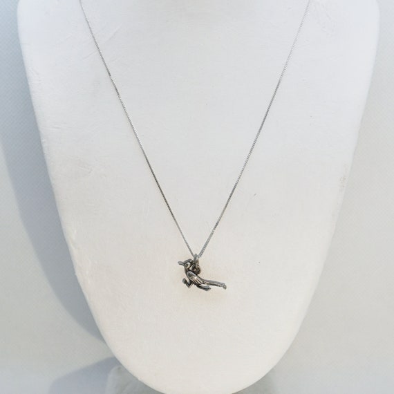 Tiny Roadrunner Charm - Vintage Sterling Silver P… - image 2