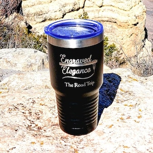 Custom Engraved 30 oz Vacuum Insulated Tumbler Cup with Lid | Personalized Cup | Gift for Him | Her | Water Bottle | Company Logo