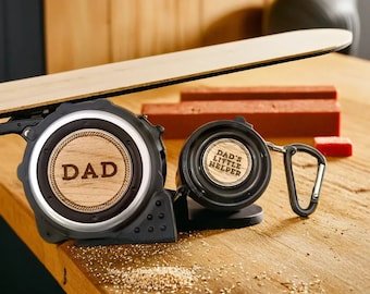 Custom Engraved Tape Measure | Personalized Measuring Tape | Gift for Dad | Christmas | Father and Son | Housewarming | Husband | Newlywed