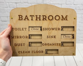 chore chart husband and wife Custom Chore Chart | Wooden Chore List | Mechanical Chore List | Easter Basket | Chores For Kids | Houseware | Home Living | Organization