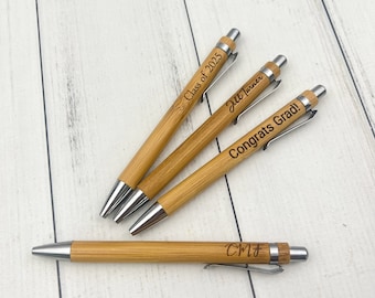 Personalized Bamboo Pen | Custom Laser Engraved Gift