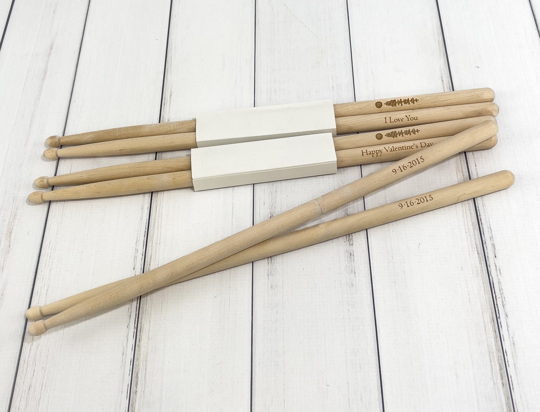 Personalized Drumsticks Custom Engraved Pair of Drum Sticks Etsy