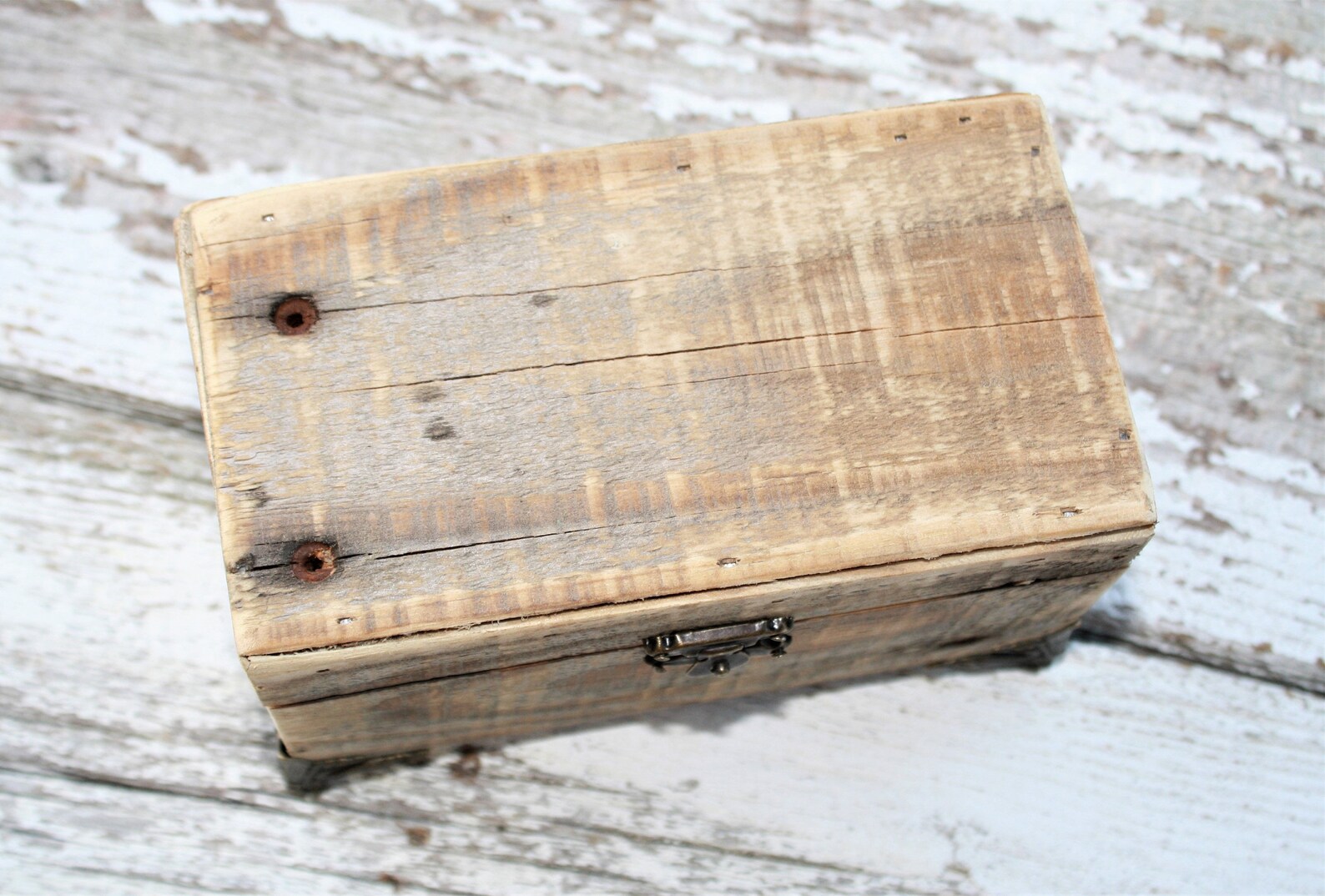 Handmade Reclaimed Wood Box Dresser Top Box Bridesmaid Etsy