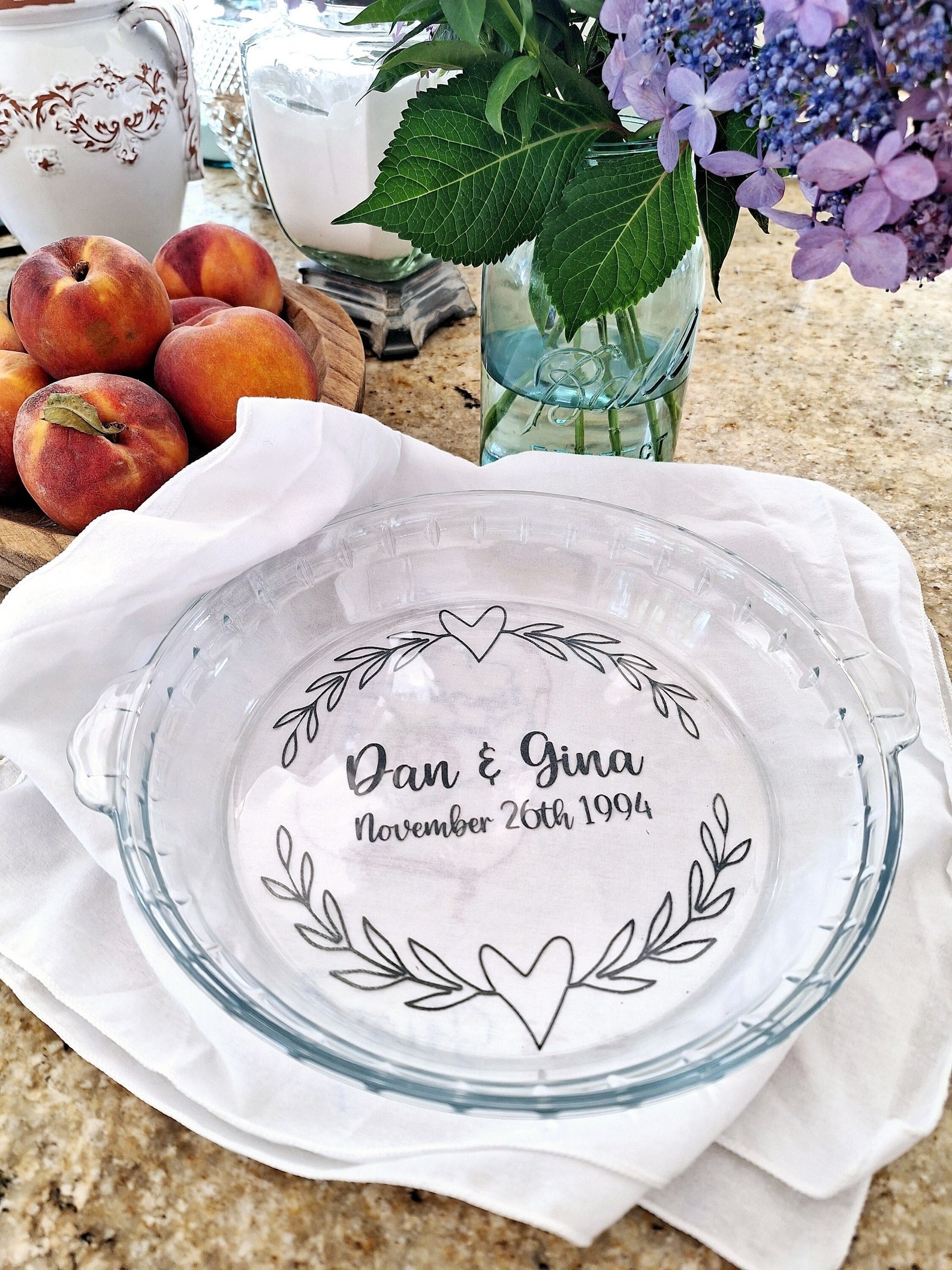 Personalized Pie Plate