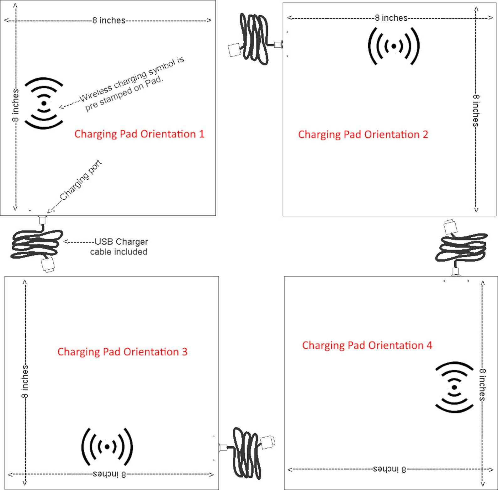 Personalized Leather Charging Pad Leatherette Wireless Etsy