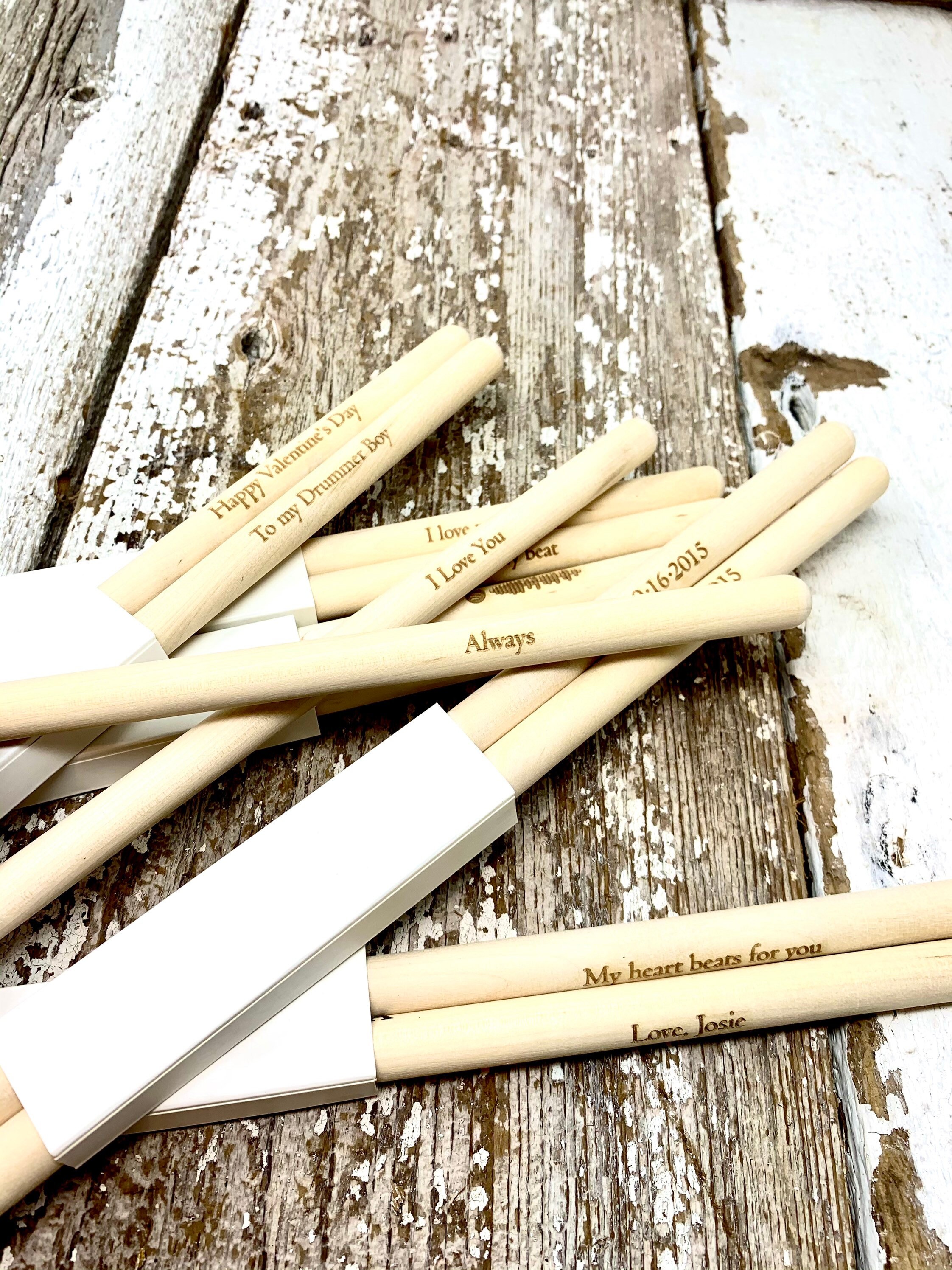 Personalized Drumsticks Engraved Pair of Drum Sticks Etsy