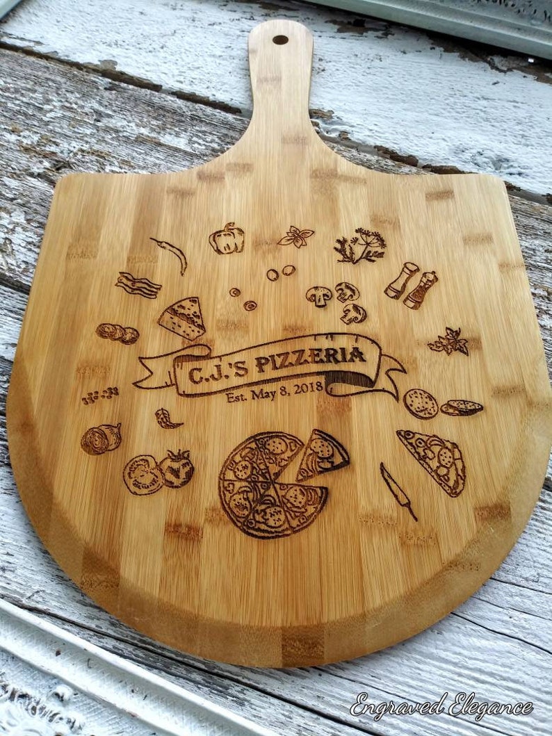 Pizza Peel Personalized Wooden Pizza Peel Wood Pizza Peel Etsy