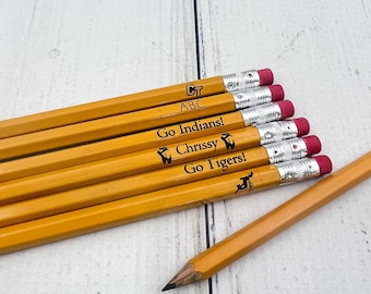 Personalized Engraved Pencil | Custom School Pencil | him | Her | Back to School gift | Christmas | Classroom Supplies | Teacher | Students